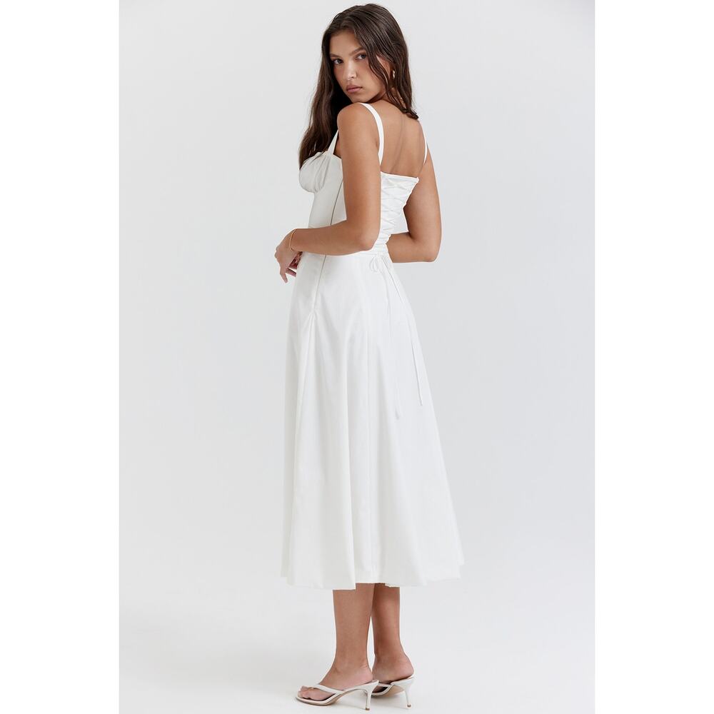 House of CB Carmen white bustier sundress - Picture 3 of 4
